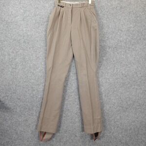 EURO STAR Riding Pants Womens XS Tan Stirrup Jodhpur Breeches Equestrian 24x29